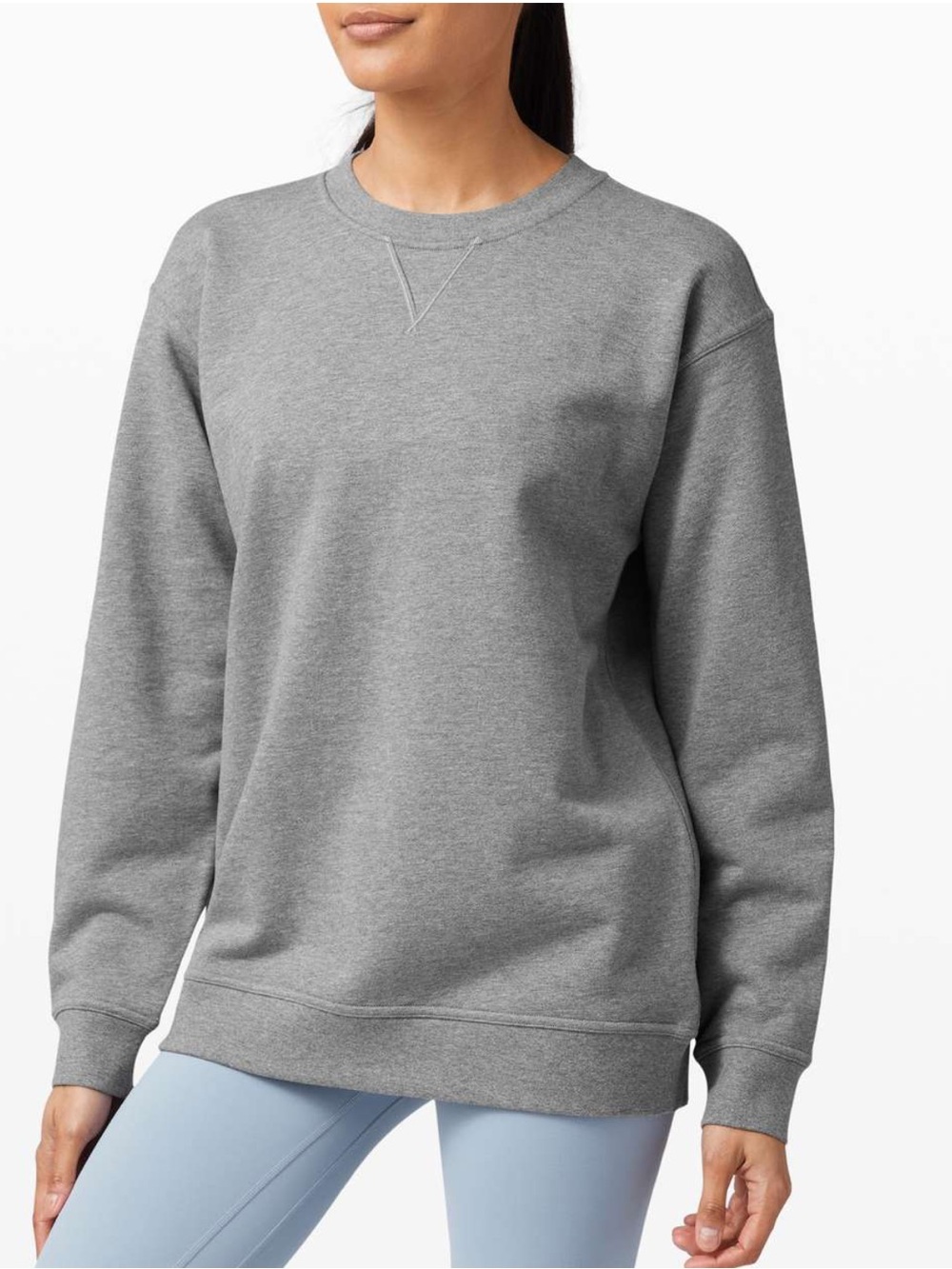 lululemon athletica All Yours Crew Sweatshirt in Heather Grey